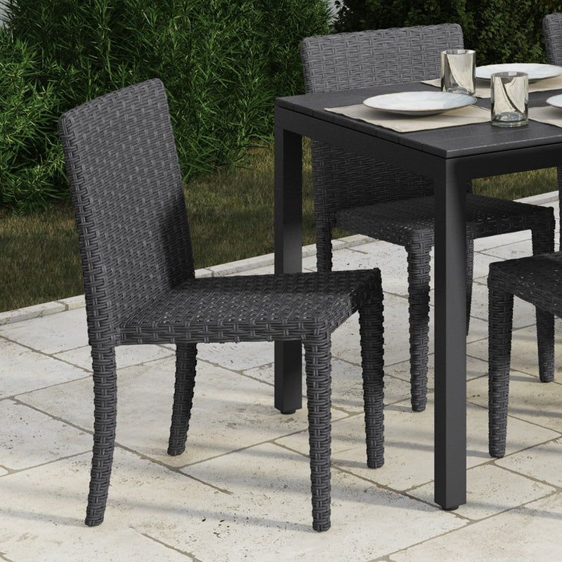 charcoal grey Dining Chairs 4pc Brisbane Collection lifestyle scene by CorLiving