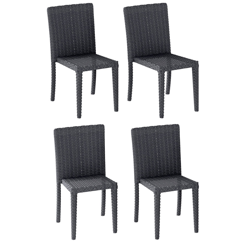charcoal grey Dining Chairs 4pc Brisbane Collection product image by CorLiving