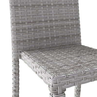 grey weave Dining Chairs 2pc Brisbane Collection detail image by CorLiving#color_blended-grey-weave