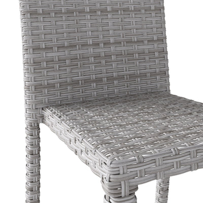 grey weave Dining Chairs 4pc Brisbane Collection detail image by CorLiving#color_blended-grey-weave