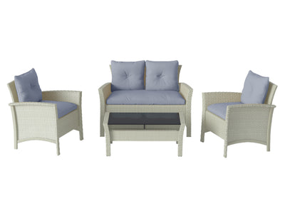 light blue 4 Piece Wicker Patio Set Cascade Collection product image by CorLiving#color_light-blue