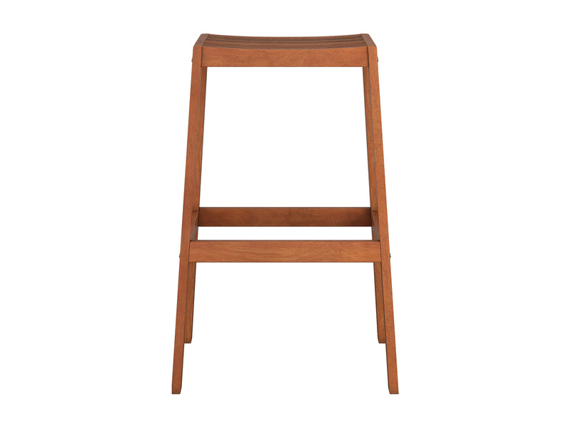 brown Natural Wood Bar Stools, Set of 2 Miramar Collection product image by CorLiving