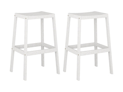 white Natural Wood Bar Stools, Set of 2 Miramar Collection product image by CorLiving#color_miramar-washed-white