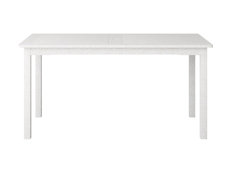 white Outdoor Wood Dining Table Miramar Collection product image by CorLiving