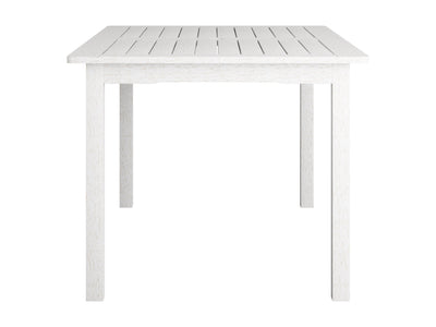 white Outdoor Wood Dining Table Miramar Collection product image by CorLiving#color_miramar-washed-white