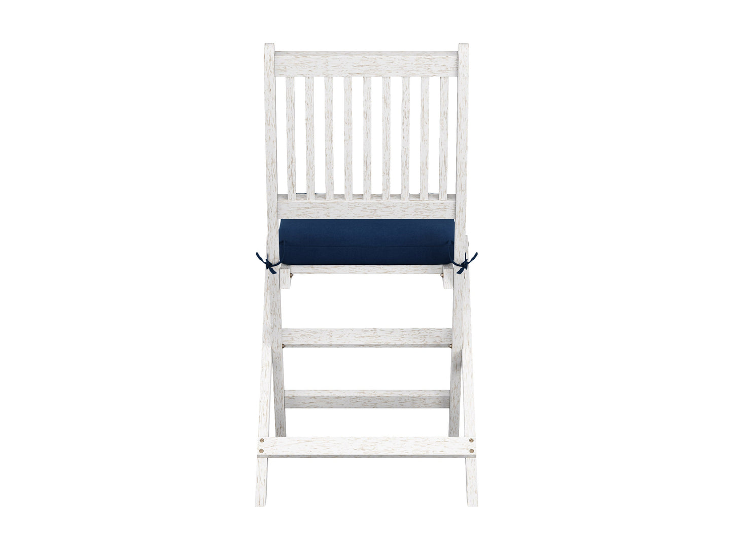 Set of 2 outdoor wood folding patio chairs with slatted backrests and seats, natural brown finish, and sturdy metal hinges. Ideal for garden, deck, or balcony seating. Durable, portable, and stylish.