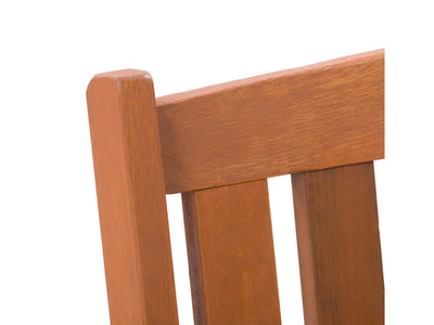 brown Wood Bench with Back Miramar Collection detail image by CorLiving#color_miramar-brown