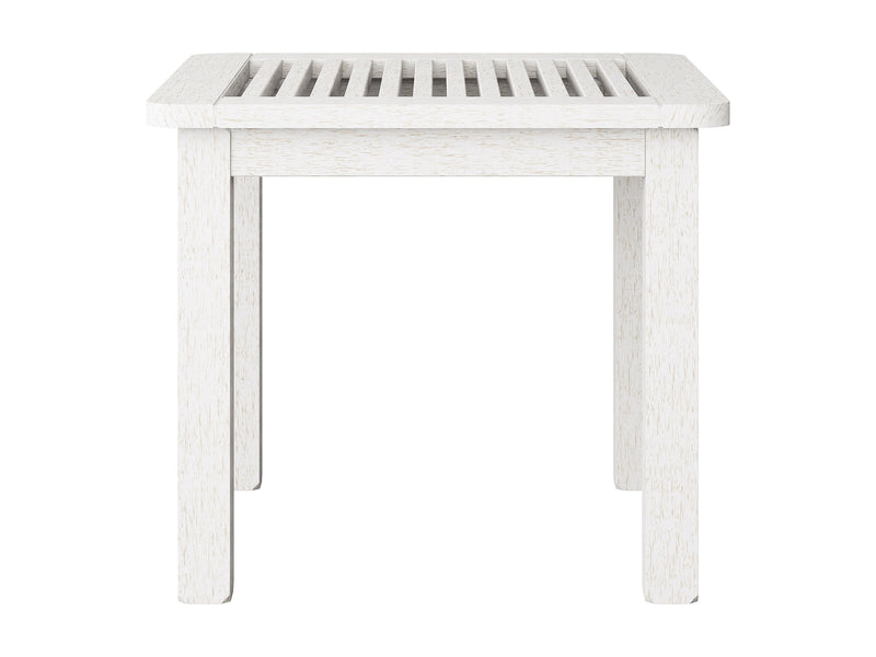white Natural Wood Side Table Miramar Collection product image by CorLiving