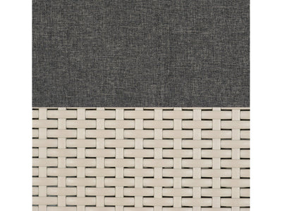 black and beige weave 6 Piece Patio Set Adelaide Collection detail image by CorLiving#color_black-and-beige-weave