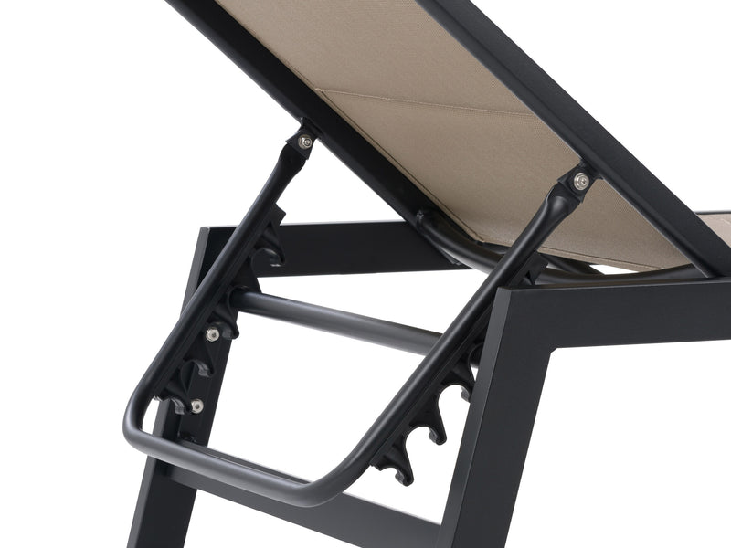 taupe Reclining Lounge Chair Jasper Collection detail image by CorLiving