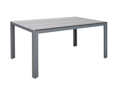 grey Rectangle Outdoor Dining Table Gallant Collection product image by CorLiving#color_grey
