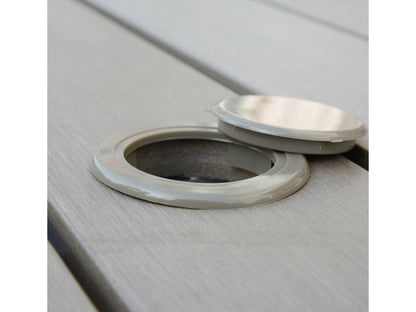 grey Square Outdoor Dining Table Gallant Collection detail image by CorLiving#color_grey