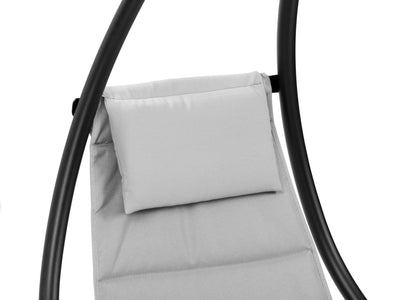 light grey Swing Lounge Chair Kingsley Collection detail image by CorLiving#color_light-grey
