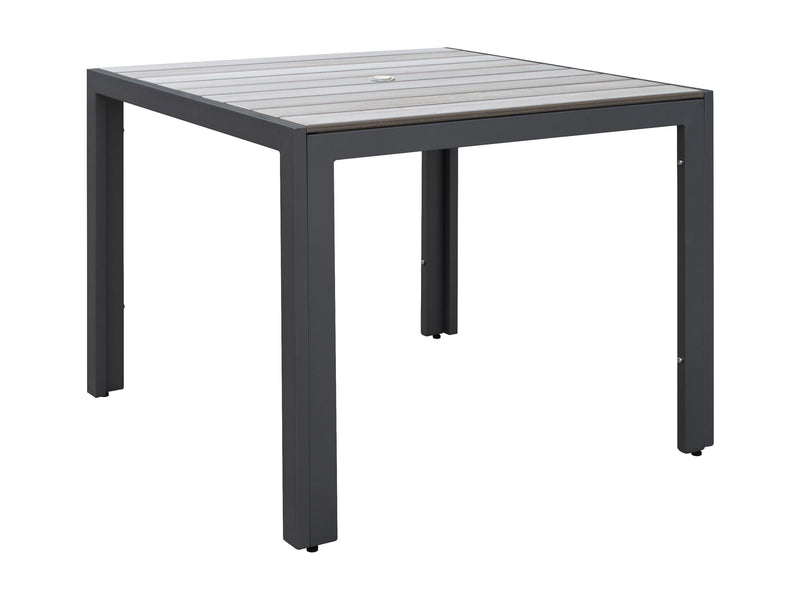 charcoal grey Square Outdoor Dining Table Gallant Collection product image by CorLiving
