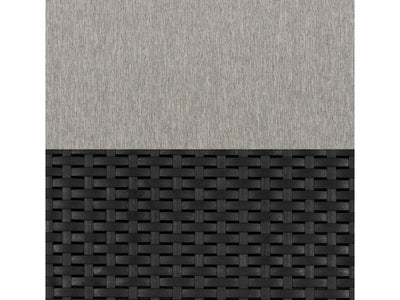 grey and black weave Outdoor Wicker Loveseat Adelaide Collection detail image by CorLiving#color_grey-and-black-weave