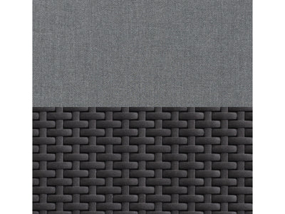 black and grey Outdoor Wicker Sectional Set, 6pc Lake Front Collection detail image by CorLiving#color_black-and-grey
