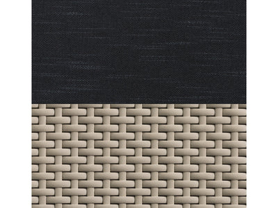 beige and black Outdoor Wicker Sectional Set, 6pc Lake Front Collection detail image by CorLiving#color_beige-and-black