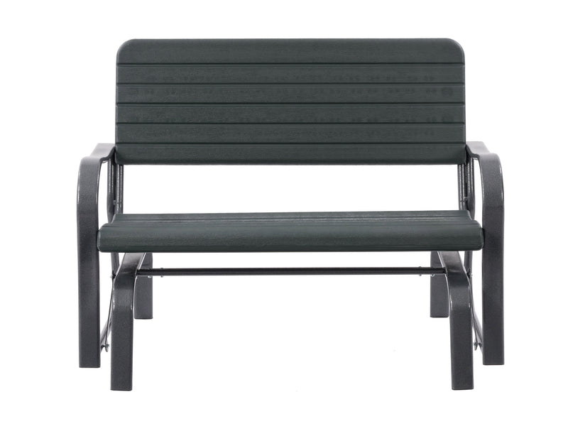 dark green Gliding Bench Lake Front Collection product image by CorLiving