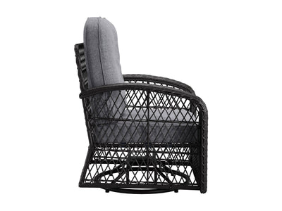 Swivel Patio Chairs Set, 3pc