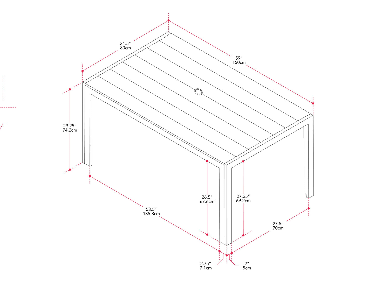 Modern rectangle outdoor dining table with sleek black metal frame and tempered glass top, ideal for patio settings. The table features a minimalist design and durable weather-resistant materials, perfect for outdoor gatherings.