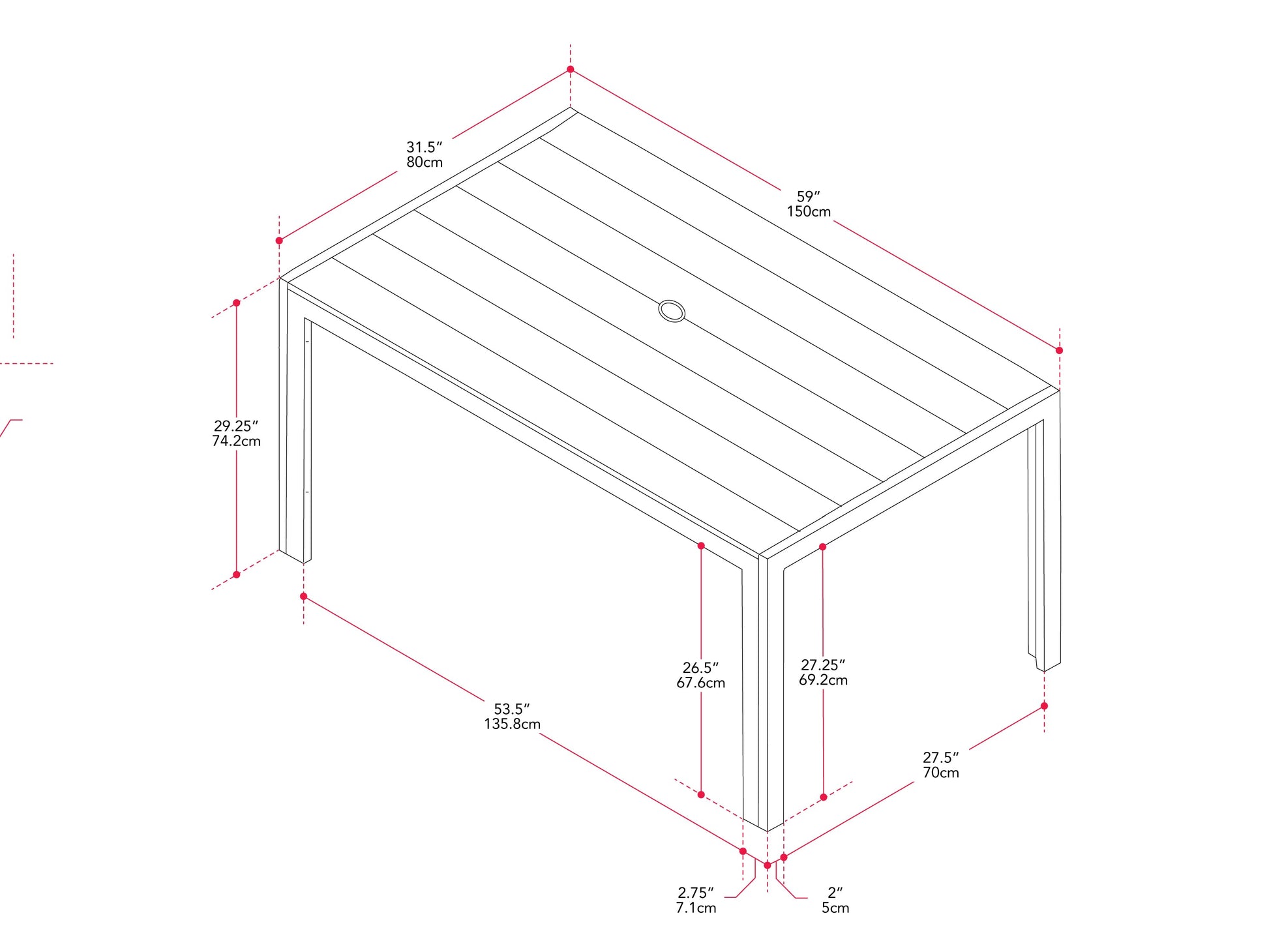 Modern rectangle outdoor dining table with sleek black metal frame and tempered glass top, ideal for patio settings. The table features a minimalist design and durable weather-resistant materials, perfect for outdoor gatherings.