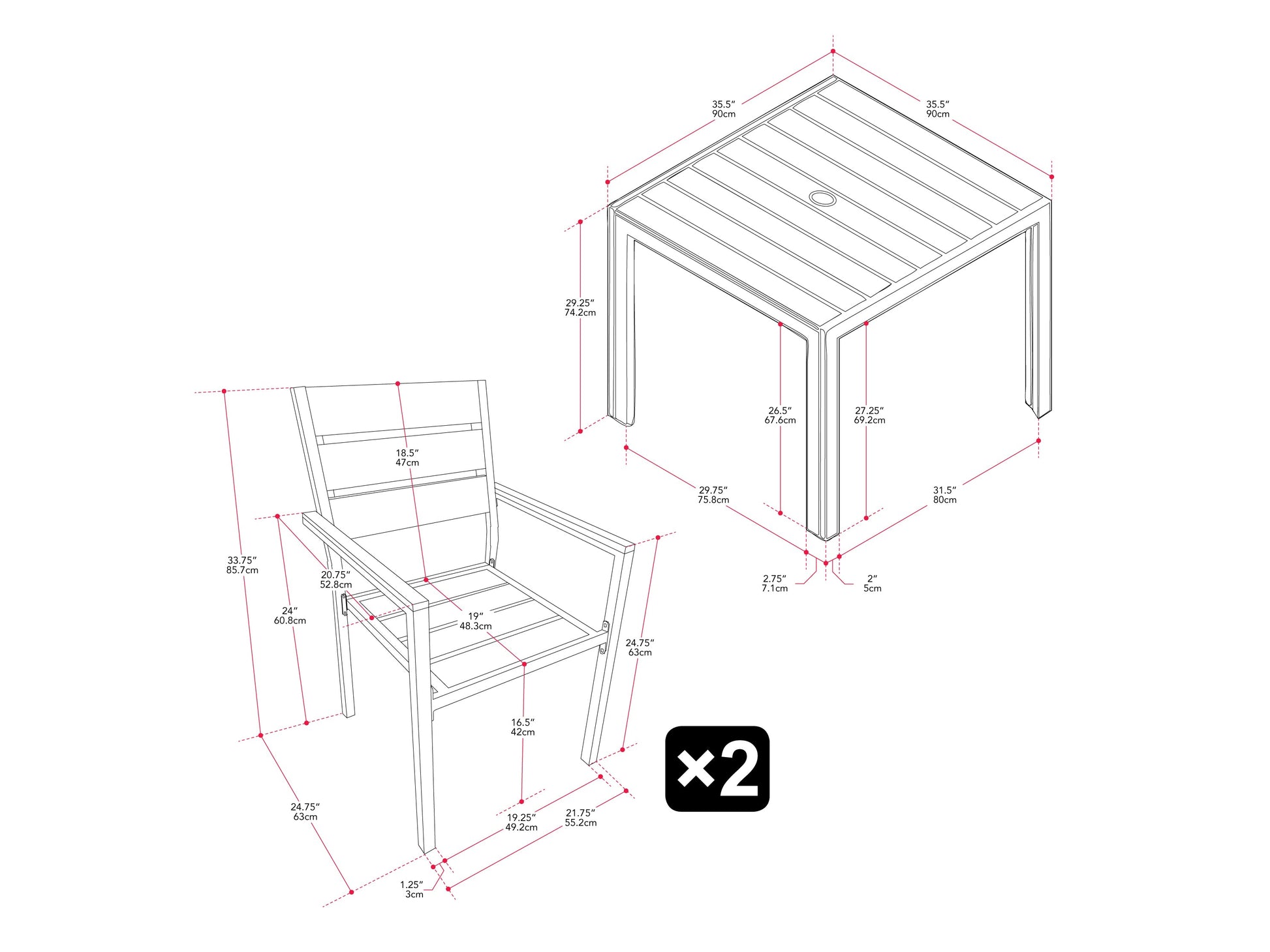 Alt Tag: 

"3-piece outdoor patio dining set with a rectangular wooden table and two matching benches, featuring a natural teak finish and weather-resistant cushions, ideal for garden or backyard use."
