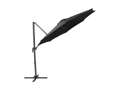 black offset patio umbrella, 360 degree 100 Series product image CorLiving#color_black