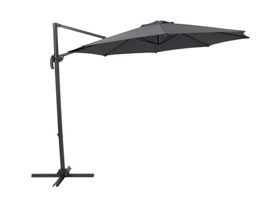 grey offset patio umbrella, 360 degree 100 Series product image CorLiving#color_grey