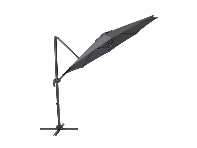 grey offset patio umbrella, 360 degree 100 Series product image CorLiving