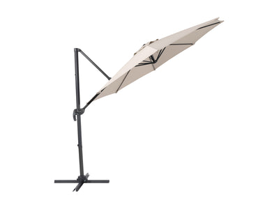 off white offset patio umbrella, 360 degree 100 Series product image CorLiving#color_off-white