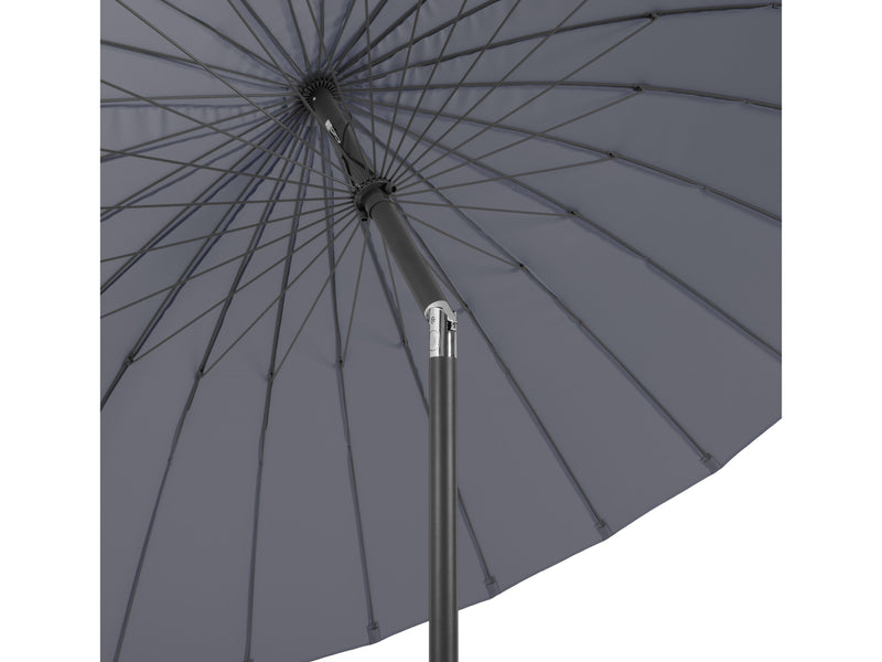 grey parasol umbrella, tilting Sun Shield detail image CorLiving