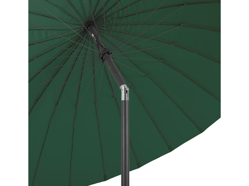 dark green parasol umbrella, tilting Sun Shield detail image CorLiving