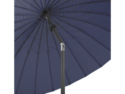 navy blue parasol umbrella, tilting Sun Shield detail image CorLiving#color_navy-blue