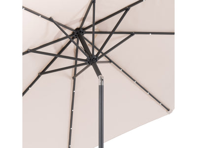 beige led umbrella, tilting Skylight detail image CorLiving#color_beige