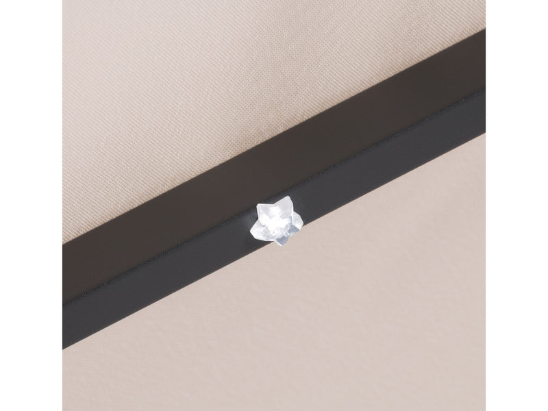 beige led umbrella, tilting Skylight detail image CorLiving