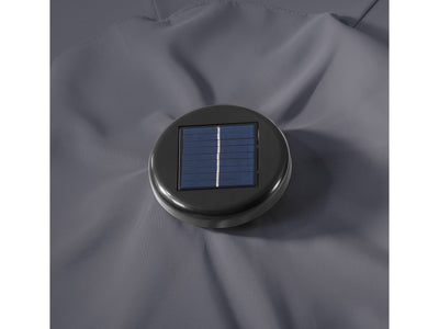 grey led umbrella, tilting Skylight detail image CorLiving#color_grey