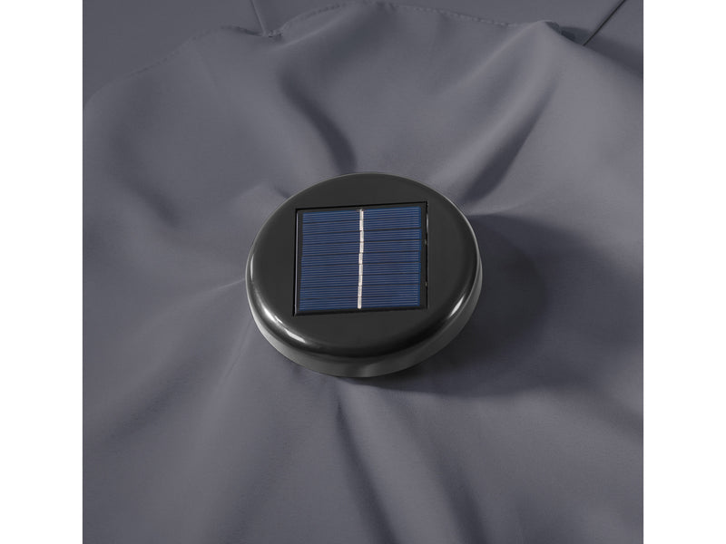 grey led umbrella, tilting Skylight detail image CorLiving