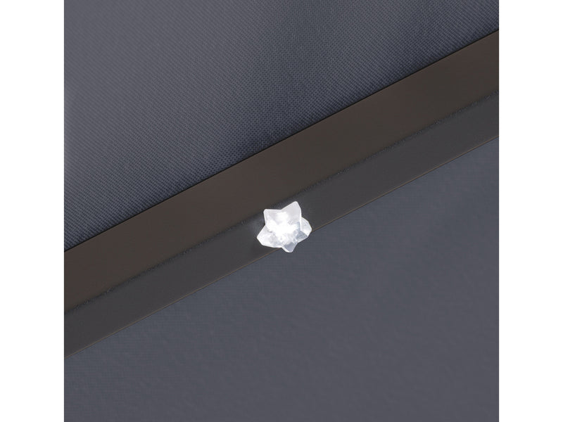grey led umbrella, tilting Skylight detail image CorLiving