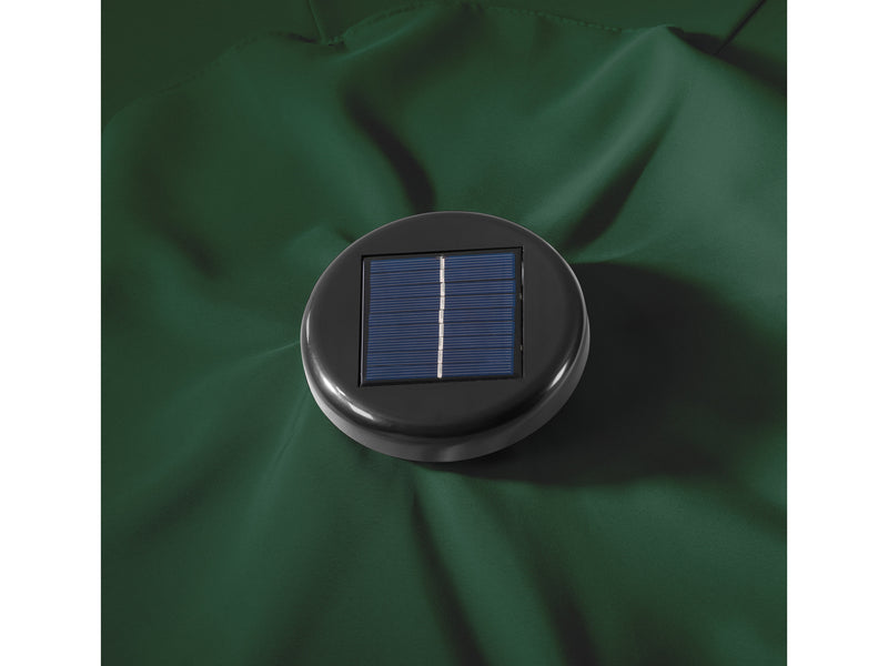 dark green led umbrella, tilting Skylight detail image CorLiving