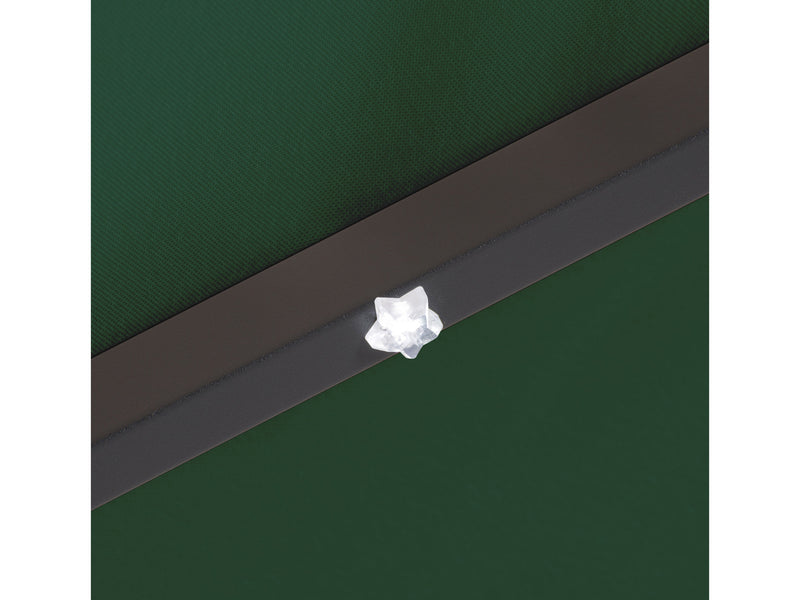 dark green led umbrella, tilting Skylight detail image CorLiving