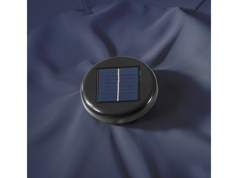 navy blue led umbrella, tilting Skylight detail image CorLiving