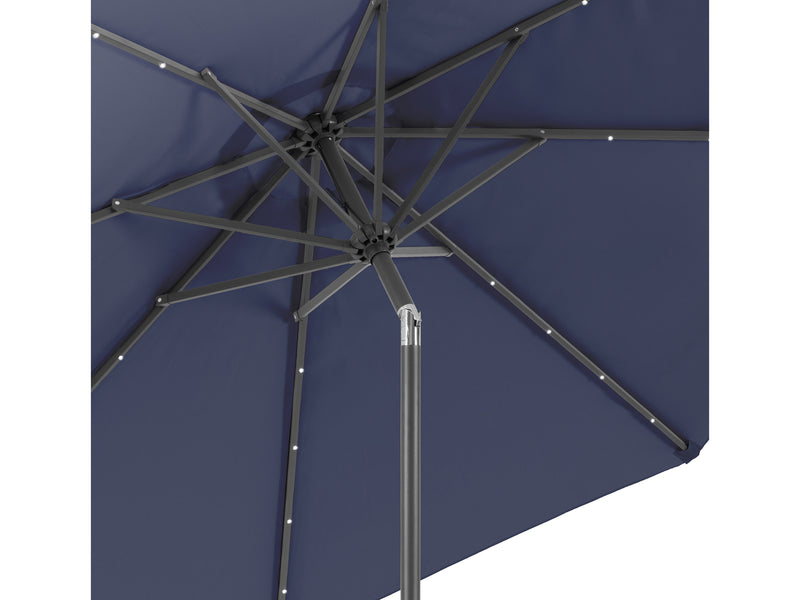 navy blue led umbrella, tilting Skylight detail image CorLiving