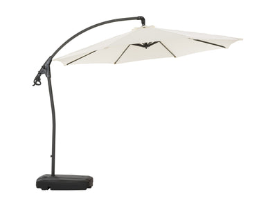 white cantilever patio umbrella with base Endure product image CorLiving#color_white