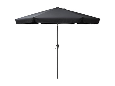 black 10ft patio umbrella, round tilting 200 Series product image CorLiving#color_black