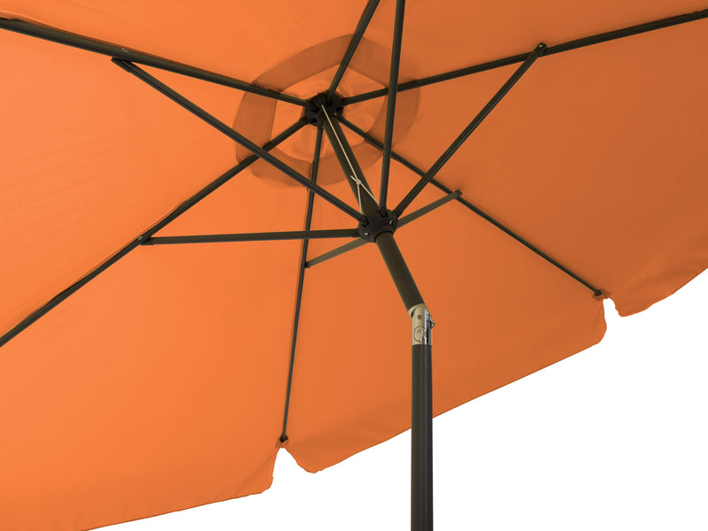 orange 10ft patio umbrella, round tilting 200 Series detail image CorLiving