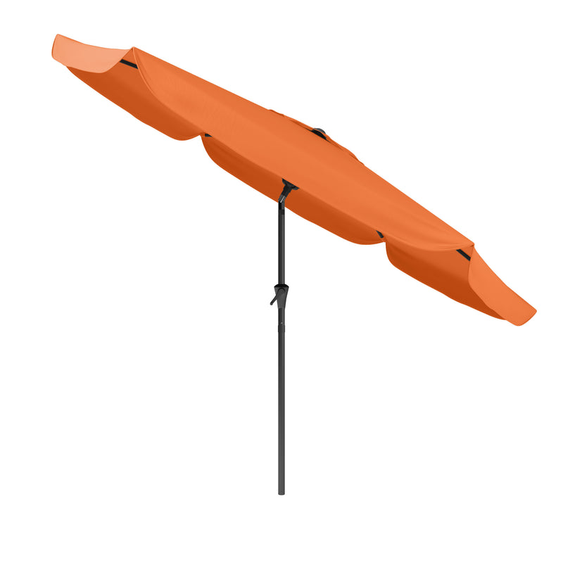 orange 10ft patio umbrella, round tilting with base 200 Series product image CorLiving