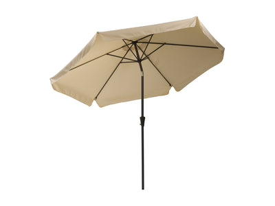 warm white 10ft patio umbrella, round tilting 200 Series product image CorLiving#color_ppu-warm-white