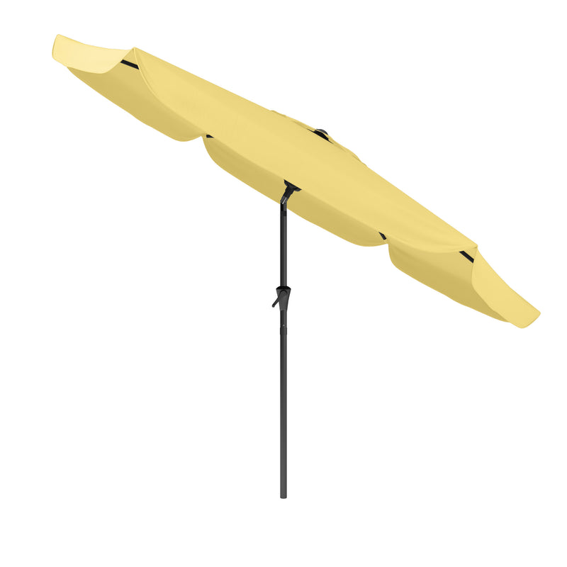 yellow 10ft patio umbrella, round tilting with base 200 Series product image CorLiving