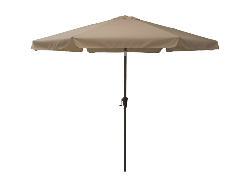 brown 10ft patio umbrella, round tilting 200 Series product image CorLiving
