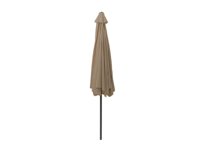 brown 10ft patio umbrella, round tilting 200 Series product image CorLiving#color_brown